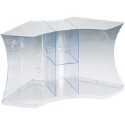 Optimizers Clear Desk Corner Organizer