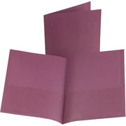 Oxford Twin-Pocket Portfolios, Burgundy, 25/Box