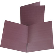 Oxford Twin-Pocket Portfolios, Burgundy, 5/Pk