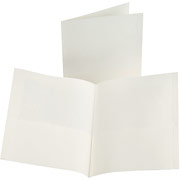 Oxford Twin-Pocket Portfolios, White, 25/Box
