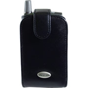 Palm Treo 700/650  Black Leather Flipcase by RhinoSkin