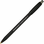 PaperMate ComfortMate Retractable Ballpoint Pens, Medium Point, Black, Dozen
