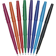 PaperMate Flair Felt-Tip Pens, Medium Point, Assorted, 8 Pack