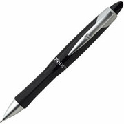 PaperMate PhD Ultra Retractable Ballpoint Pens, Medium Point, Black Ink/Black Barrel