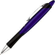 PaperMate PhD Ultra Retractable Ballpoint Pens, Medium Point, Black Ink/Blue Barrel