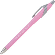 PaperMate Pink Ribbon FlexGrip Elite, Medium Point, Black, Dozen