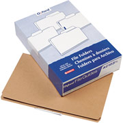 Pendaflex Angled Tab Kraft File Folders with Inserts, Legal Size, 50/Box