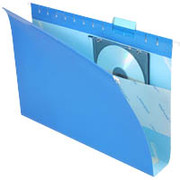 Pendaflex Box-Bottom Colored Hanging Folders, Legal, Blue, 2" Expansion, 25/Box