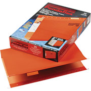 Pendaflex Box-Bottom Colored Hanging Folders, Legal, Orange, 2" Expansion, 25/Box
