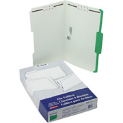 Pendaflex Colored Fastener Folders, Legal, Green, 50/Box