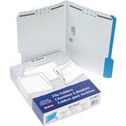 Pendaflex Colored Fastener Folders, Letter, Blue, 50/Box