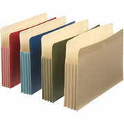 Pendaflex EarthWise 100% Recycled Expanding Pockets, Letter, 3 1/2" Expansion, 4/Pack