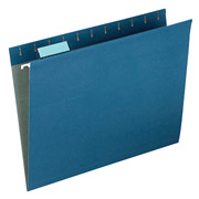 Pendaflex EarthWise 100% Recycled Hanging File Folders, Letter, 5-Tab, Blue, 25/Box