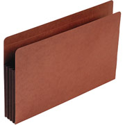 Pendaflex End Tab File Pockets, Legal, 3 1/2" Expansion, Brown, Each