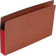 Pendaflex End Tab File Pockets, Legal, 3 1/2" Expansion, Red, Each