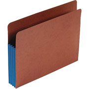 Pendaflex End Tab File Pockets, Letter, 3 1/2" Expansion, Blue, Each