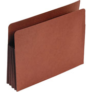 Pendaflex End Tab File Pockets, Letter, 3 1/2" Expansion, Brown, Each