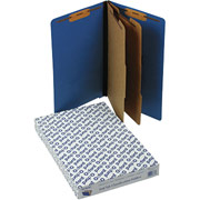 Pendaflex Pressboard End Tab Classification Folders, Legal, Dark Blue, 10/Box