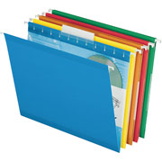 Pendaflex Ready-Tab Hanging File Folders, Letter, 3 Tab, Assorted, 25/Box
