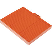 Pendaflex Top-Tab Salmon Colored Outguides, Letter Size