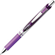 Pentel Energel RTX Retractable Liquid Gel-Ink Pens, Medium Point, Violet, Dozen
