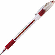 Pentel R.S.V.P. Ballpoint Pens, Medium Point, Red, Dozen