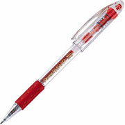 Pentel R.S.V.P. Retractable Ballpoint Pens, Medium Point, Red, Dozen