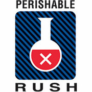"Perishable Rush" Shipping Label, 4" x 6"