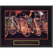 "Perseverance - Cyclist"  Framed Motivational Print