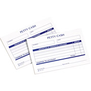 Petty-Cash Receipt Book, 5" x 3-2/5", 1 Part