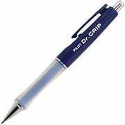 Pilot Dr. Grip Retractable Ballpoint Pen, Medium Point, Blue Ink/Blue Barrel