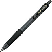 Pilot G-2 Retractable Gel-Ink Pens, Bold Point, Black, Dozen