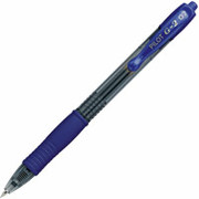Pilot G-2 Retractable Gel-Ink Pens, Fine Point, Blue, Dozen