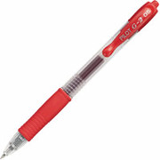 Pilot G-2 Retractable Gel-Ink Pens, X-Fine Point, Red, Dozen