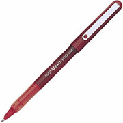 Pilot VBall Liquid Ink Rollerball Pen, X-Fine Point, Red, Dozen