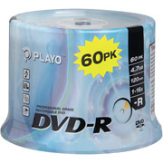 Playo 60/Pack 4.7GB DVD-R, Spindle
