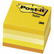 Post-it 3" x 3" Assorted Sunbrite Flat Notes