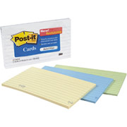 Post-it 3" x 5" Restickable Index Cards, Assorted