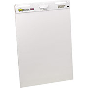 Post-it 30" x 25", Self Stick Easel Pads, Plain White