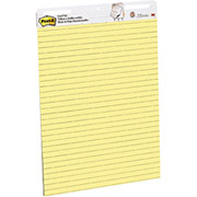 Post-it 30" x 25" Yellow Self Stick Easel Pad With Faint Blue Lines