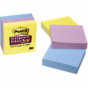 Post-it 4" x 4" Assorted Super Sticky Notes