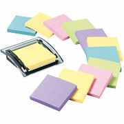 Post it Designer Series Flat Note Dispenser w/Pastel Notes