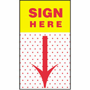 Post-it "Sign Here" Flags, 50/Pack