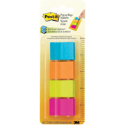 Post-it Neon Assorted Page Markers, 1" x 1-3/4"