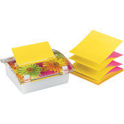 Post-it Pop-up Note Dispenser with Designer Daisy Insert Cover