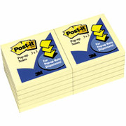 Post-it Pop-up Notes 3" x 3" Canary Yellow, 12 Pack
