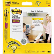 Post-it Super Sticky Self-Stick Cubicle Pad, 16" x 15", White