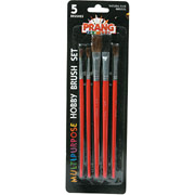 Prang Hobby Paintbrushes, 5/Pack