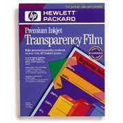 Premium Transparency Film by HP, C3834A, 50/Pack