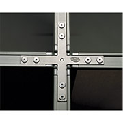 ProPanel 66" Connector Post with 4-Way Connector Kit (use with 66" High Panels), Gray